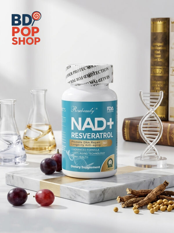 NAD+ RESVERATROL | কোষের তারুণ্য ধরে রাখতে ও ডিএনএ রিপেয়ারের প্রিমিয়াম সল্যুশন